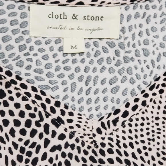 Cloth & Stone Animal Print T-shirt Dress Size Medium - Picture 3 of 9
